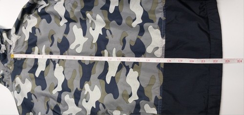 Osh Kosh B'gosh Boys Grey Rain Slicker Jacket Hoodie Size 10-12 Back to School - Picture 13 of 14