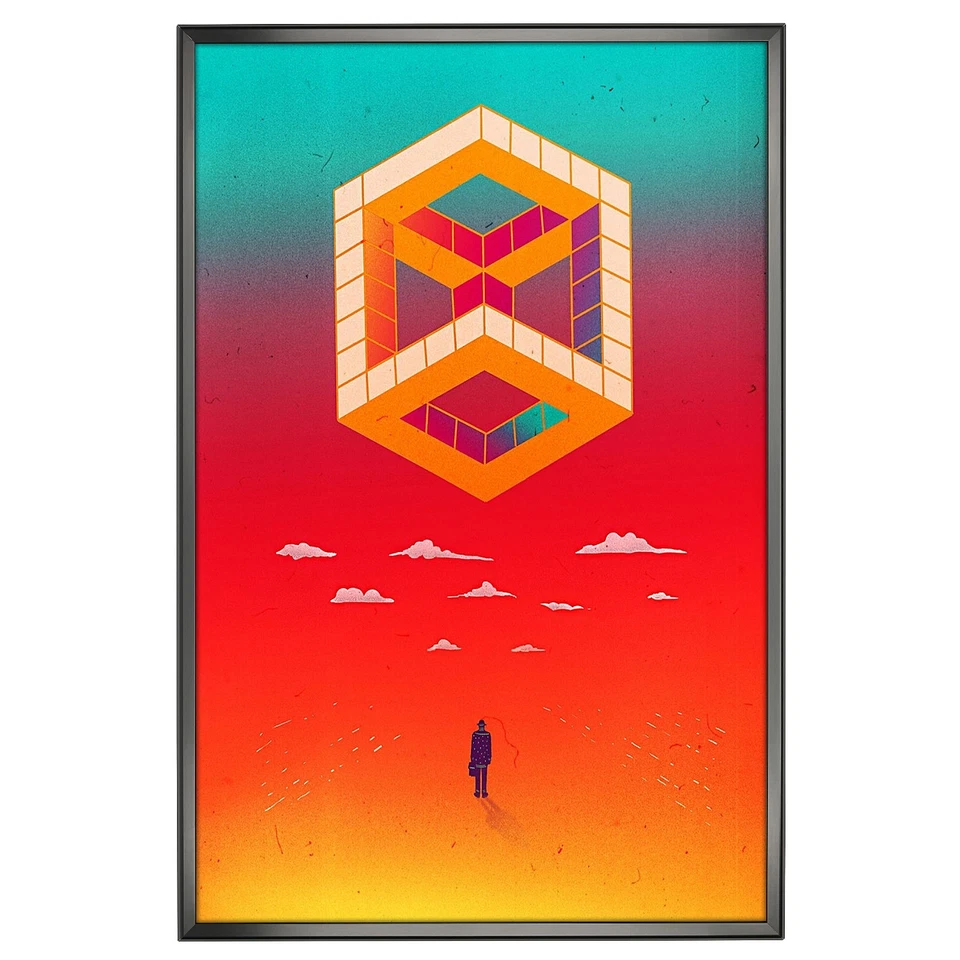 Snap Poster Frame 1.25" Aluminum Front Loading Wall Mounting 40x60 Inch Black - Image 2 of 4