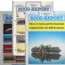 CATALOGHI ARTICOLI ROCO REPORT COLLEZIONE IN TEDESCO PER MODELLISMO FERROVIARIO