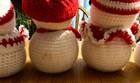4 Handmade Crochet Snowman Crochet Over Styrofoam  — photo 7
