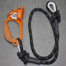 MSA Safety Rescue Ascender With Rope 10037101, Carabiner Clip, 600 lbs, AL-15