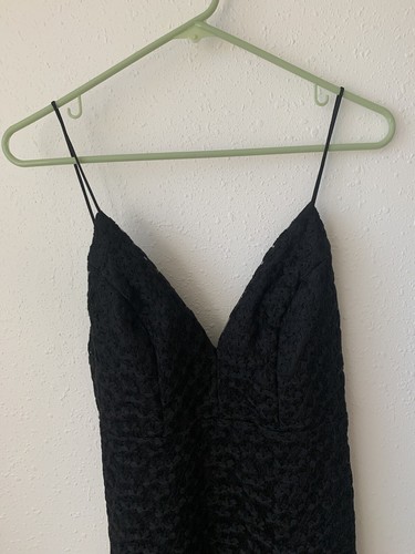 Topshop Black Midi Asymmetrical Hem Whimsigoth Fairy Grunge Dark Size 6 - Picture 4 of 5