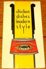 Vintage Richardson & Robbins Chicken Dishes Modern Style Pamphlet