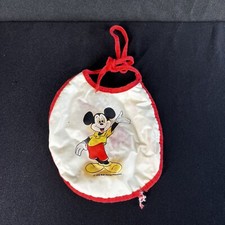 Vintage MickeyMouse Baby Bib Walt Disney Company Infant Feeding 1972