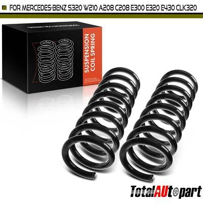 2x Coil Spring Rear for Mercedes-Benz S320 C320 W210 E300 E430 A208 C208 CLK320 - Image 1 of 4