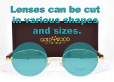 GOLD AND WOOD Rimless Eyeglasses Natural Wood Brown SJ24.6 Ac50 Brand New 49mm