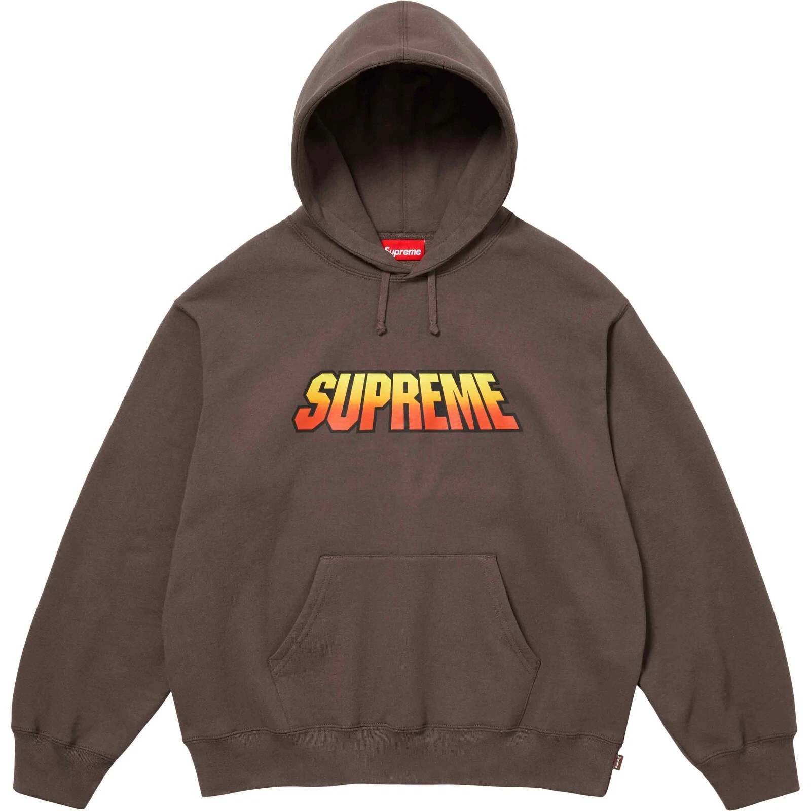 Sweat à capuche Supreme SS24 dégradé marron taille M neuf EN MAIN