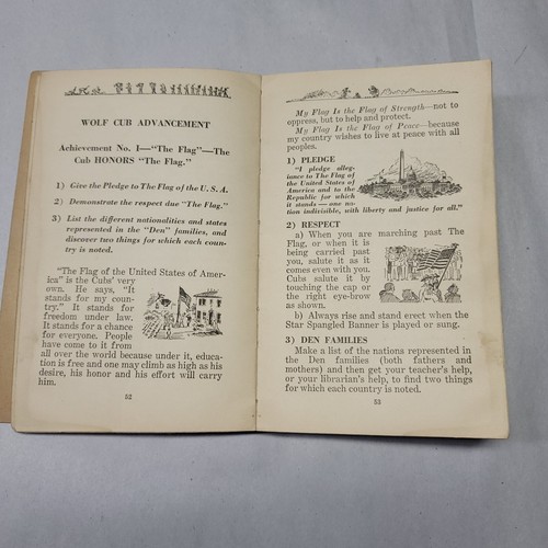 Wolf Cubbook Book Cub Scouts Boy America BSA Handbook 1938 - 第 5/8 張圖片