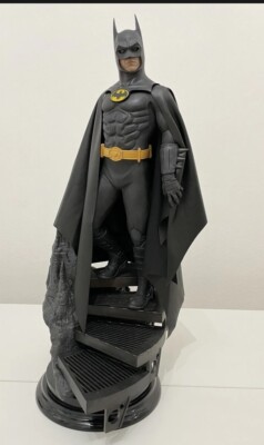 custom batman 1989 keaton leather cape 1:4 Neca Statue Dc