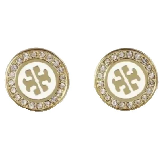 Tory Burch White Fashion Earrings