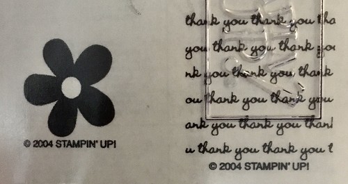 2004 Stampin' Up! 8 pc Mini Messages Two Step Wood Mounted Stamp Set NEW - Picture 7 of 9