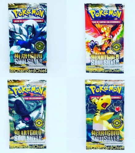 Mint Pokemon Heart Gold Soul Silver Booster Pack Art Set Spanish Box Fresh Ebay