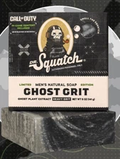 Dr Squatch Call Of Duty Ghost Grit Limited Edition Bar Soap Heavy Grit