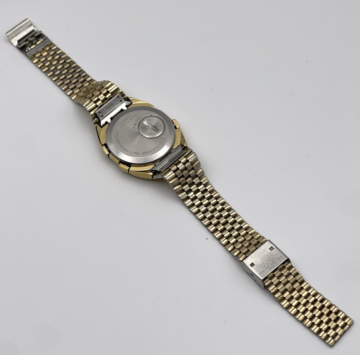 SEIKO腕時計 RARE 1970 SEIKO A259-5021 (A) Quartz Chrono Alarm LCD Watch Great