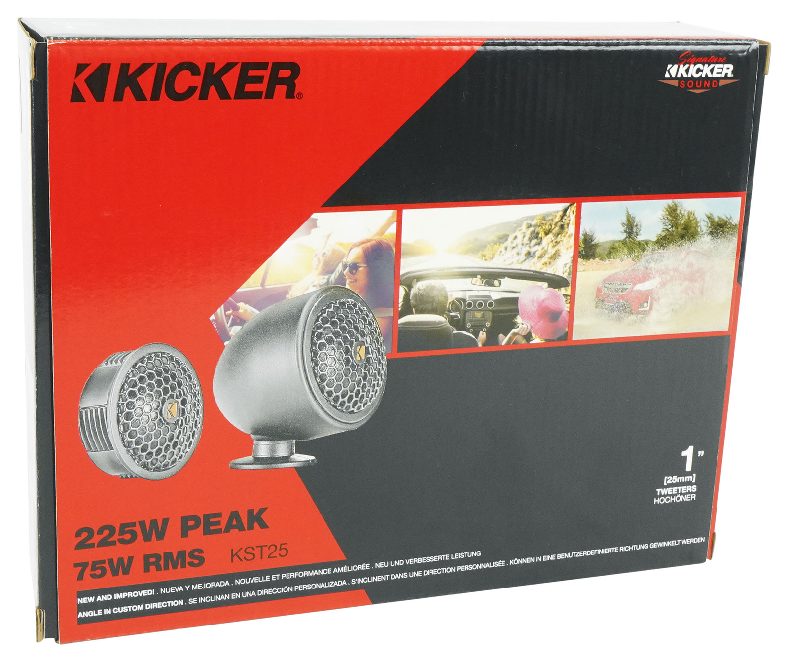 Твитеры Kicker 51KST2504 1 Car Audio с переходниками поворотным креплением 4 Ом KST250