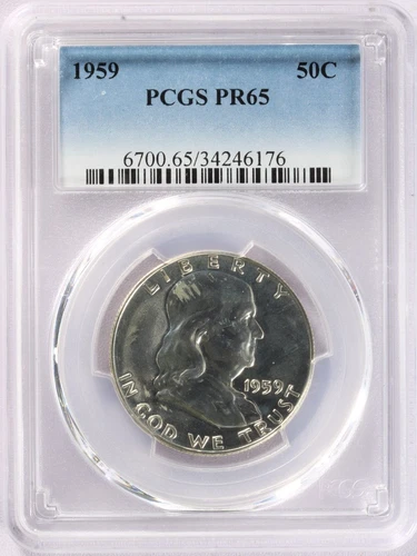 1959 Franklin Half Dollar - PCGS PR65