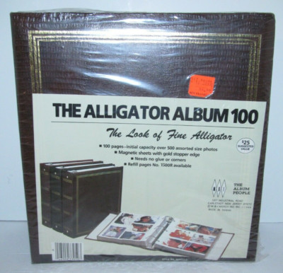 The Alligator Photo Album 100 New Sealed The Look of Fine Alligator Style 3050