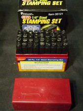 1/4" Steel Stamp Stamping Number Letter Alphabet Alpha Numeric Punch Marking Set