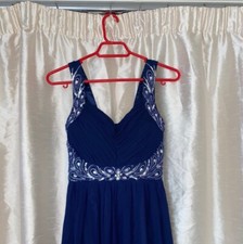 Navy Blue Evening Gown