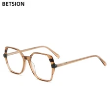 Irregular Aceteta Metal Eyeglasses Frames Women Fashion Full Rim Reading Glasses