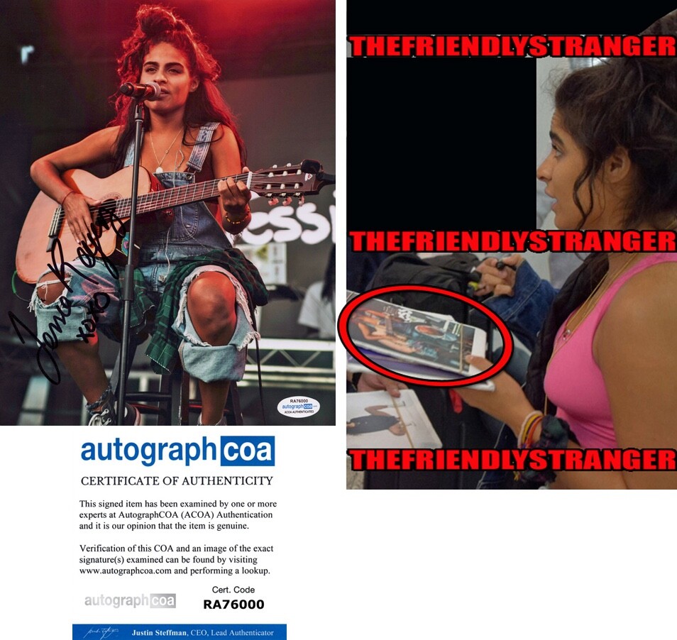 Jessie Reyez signed 8x10 Photo EXACT PROOF d Sänger EMINEM Full Signature ACOA