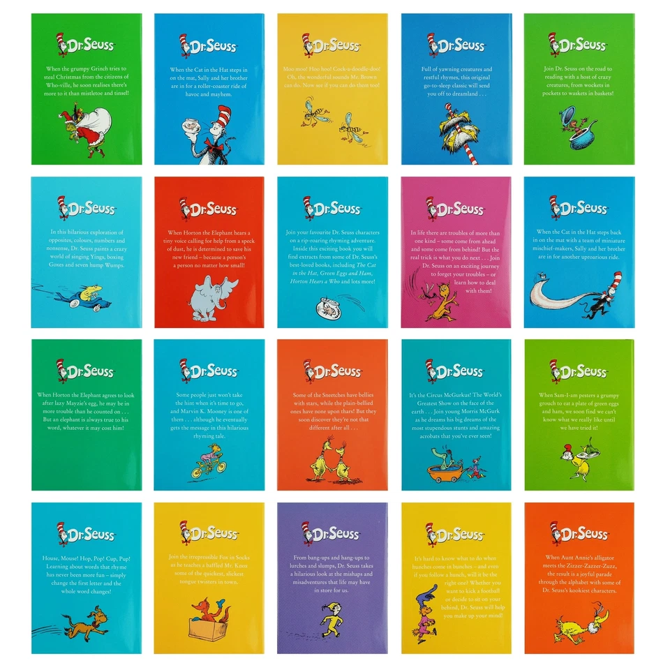 The Wonderful World of Dr. Seuss 20 Books Box Set - Ages 3-7 - Hardback Foto 3 de 4