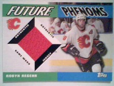 ROBYN REGEHR  03/04 AUTHENTIC PIECE OF A GAME-USED ROOKIE JERSEY CARD SP