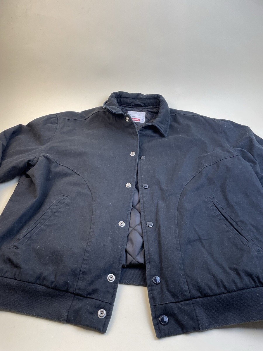 Supreme Twill Varsity Black Jacket 0570-057-300 Size Adult L Supreme Twill Varsity Black Jacket 0570-057-300 Size Adult L