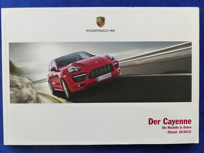 Porsche Cayenne S Hybrid GTS Turbo - Preisliste MJ 2013 - Prospekt 10.2012
