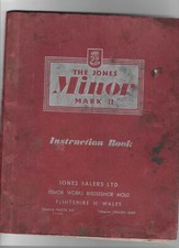 The Jones 'Minor' Baler (Mark II) Instruction Book - 25 page booklet