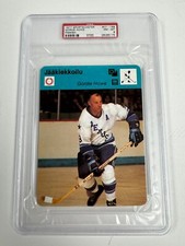1977 Sportscaster-Finnish 07-168 Gordie Howe PSA 8 NM-MT  Houston Aeros card