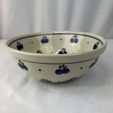 Boleslawiec Polish Pottery Wild Blueberry 8" Serving Bowl