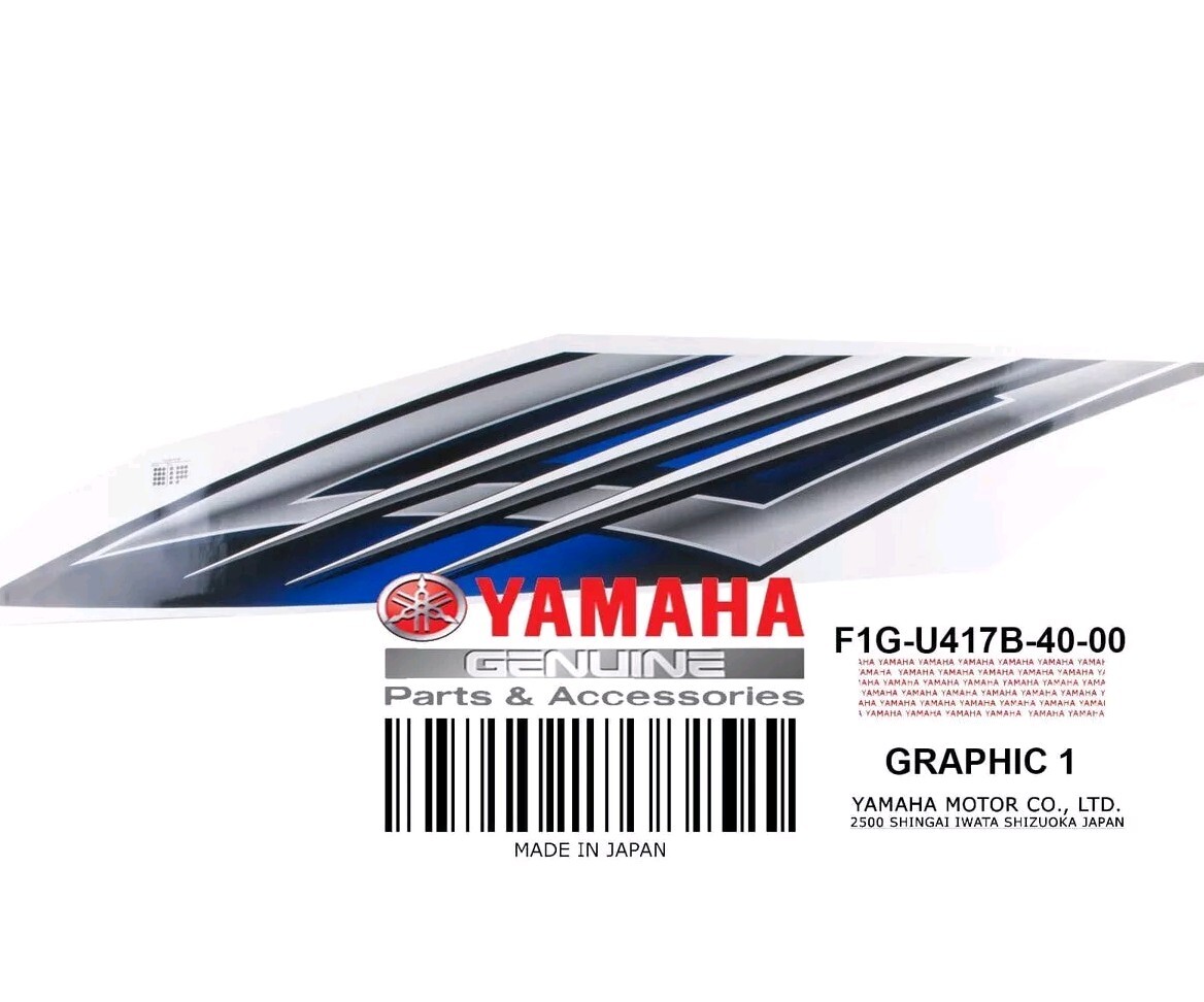YAMAHA Jetski GP1300R  YAMAHA OEM GRAPHIC 1 LH FOR BLUE | F1G-U417B-40