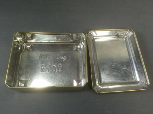 alte Blechdose arko Kaffee Schiffe Segelschiffe auf See Blech Dose Vintage - Bild 3 von 3
