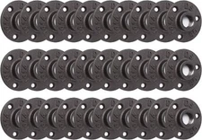 3/4" Floor Flange, 30 Pack Pipe Flange Malleable Iron Pipe Fittings for Industr