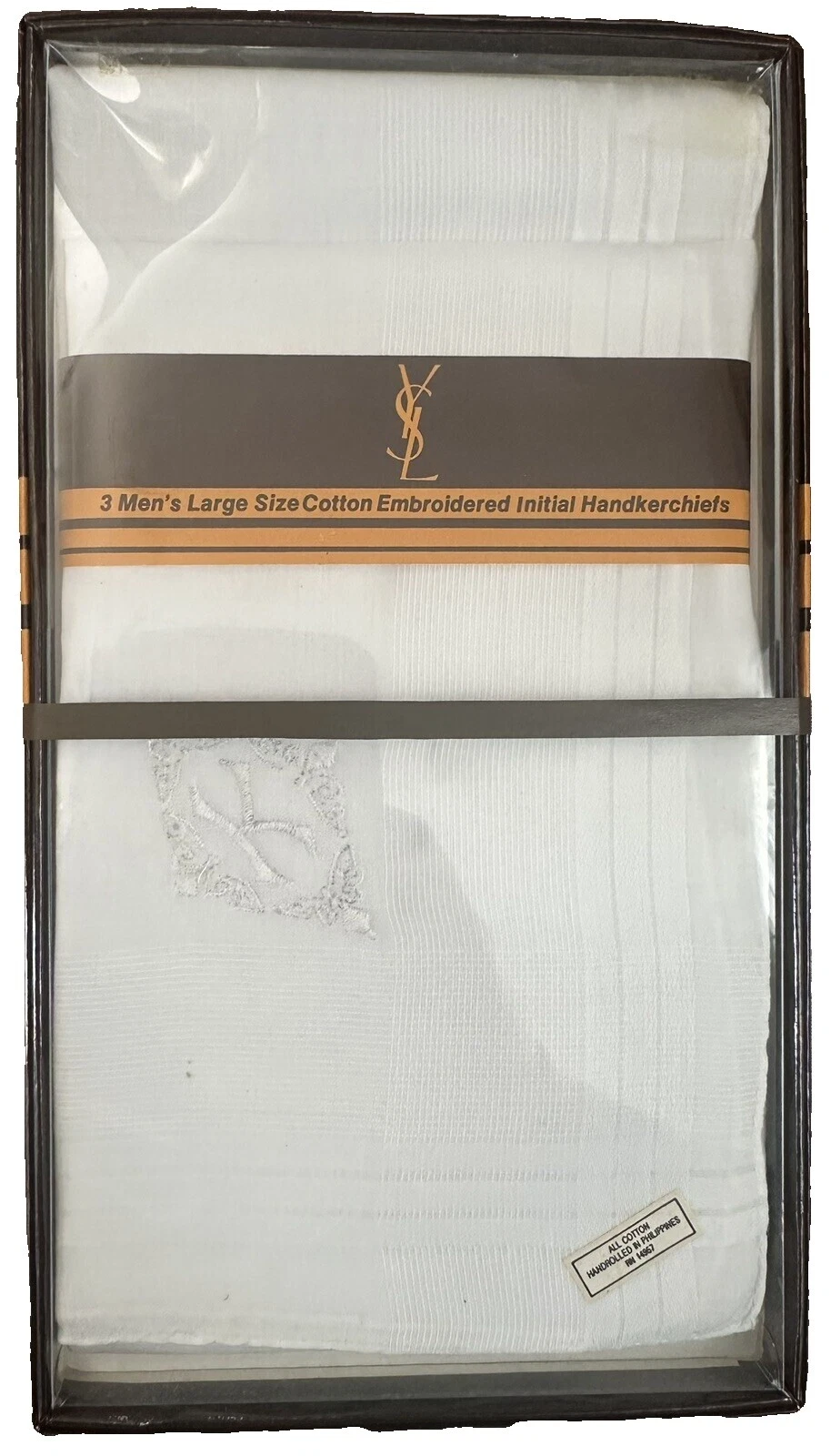 Saint Laurent 100% Cotton Handkerchiefs for Men