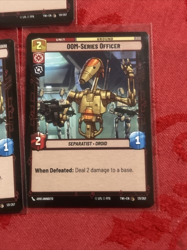 3x Star Wars Unlimited - OOM-Series Officer - 131/257 ToR x3 - Picture 4 of 6