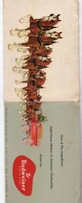 1954 Budweiser Advertising Mailer w/ Clydesdales Cleveland Ohio