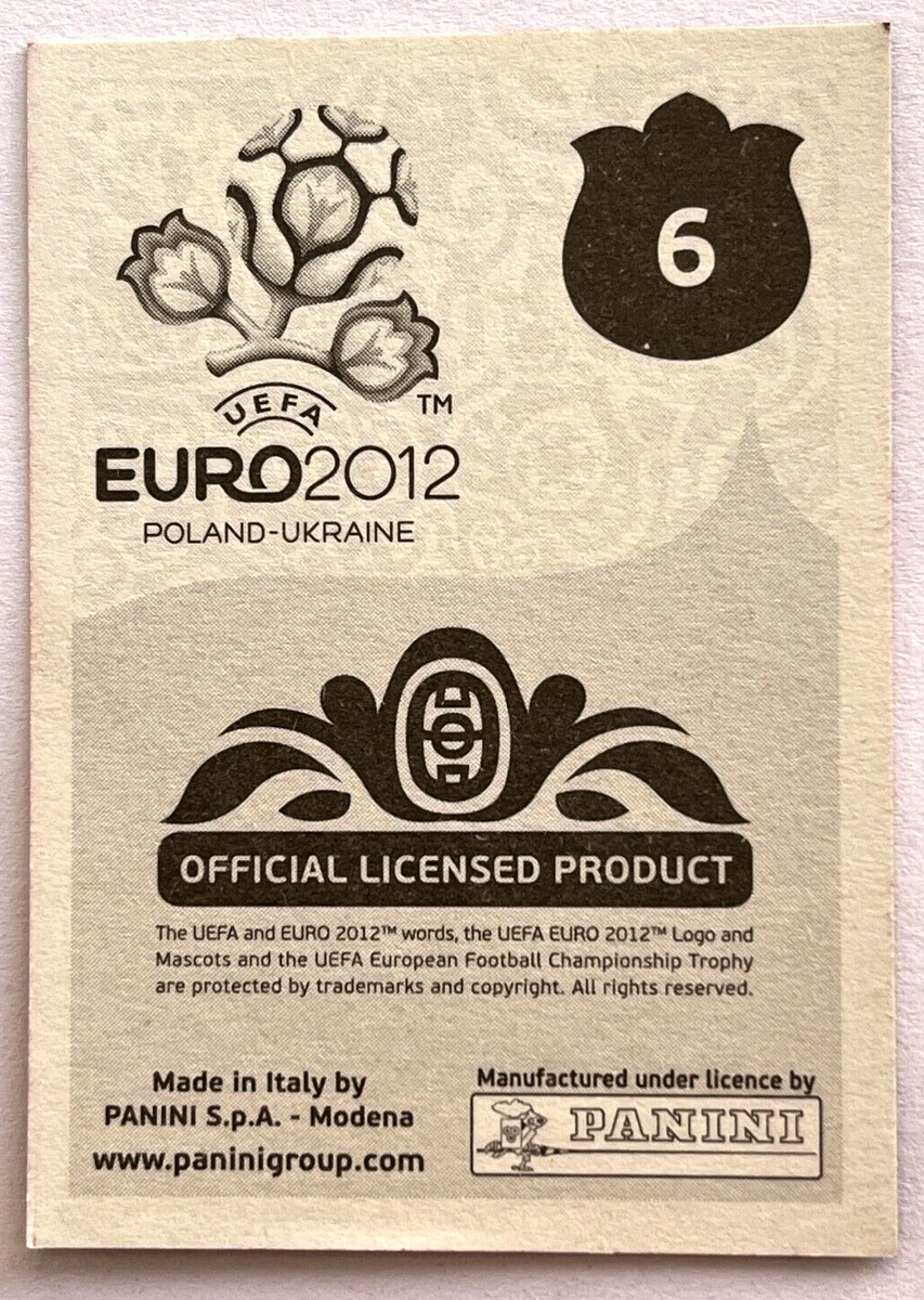 2012 UEFA EURO Poland-Ukraine Panini Sticker #006 GDANKS POLAND