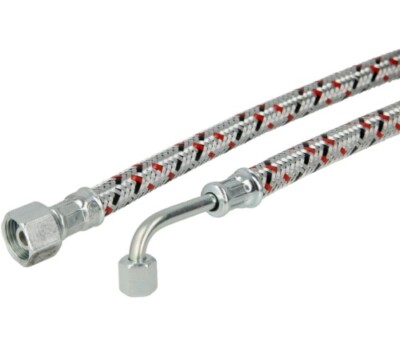 Ölschlauch für Elco SR 6 LLR/90° Rohrbogen 3/8'' ÜVM x 1000mm, geeignet f.Biodies