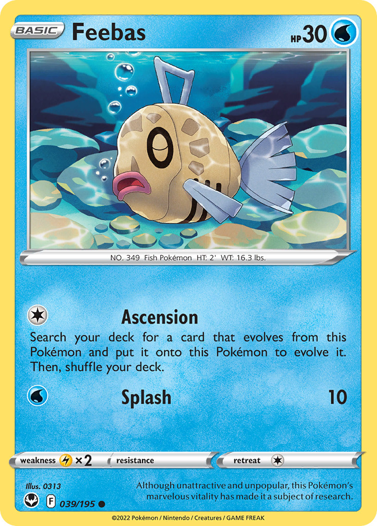 Feebas 39/195 Common | Silver Tempest | Pokemon Card