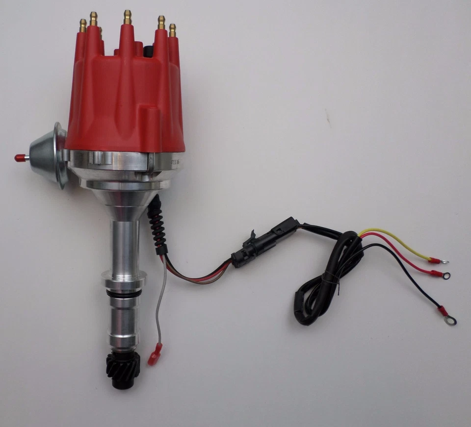 Distribuidor de tapa pequeña BUICK 300 340 350 14964-80 PRO SERIES RED HEI + bobina de 50 k Foto 2 de 4
