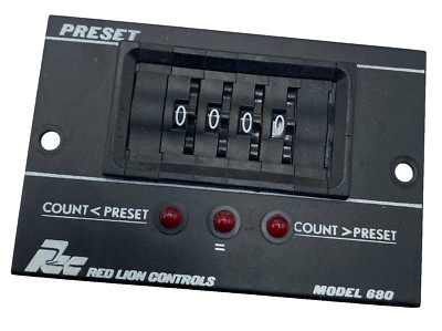 Red Lion Controls Model 680 Preset Counter - 4-Digit LED - Industrial  