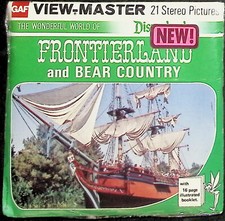 DISNEYLAND FRONTIERLAND  Bear Country 3d View-Master 3 Reel Packet NEW SEALED