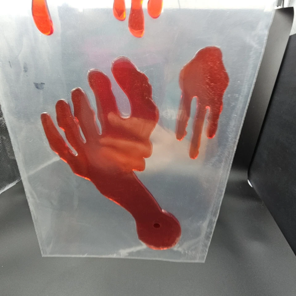 8 Items Bloody Halloween Decorations Clings Decals Horror Party Supplies - Image 3 of 4