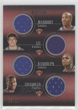 2007-08 Luxury Box Quad Relics 65/99 Stephon Marbury David Lee Zach Randolph ry5