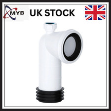 TOILET BENT PAN CONNECTOR SOIL PVC WC SPIGOT SOCKET FOR BASIN WASTE