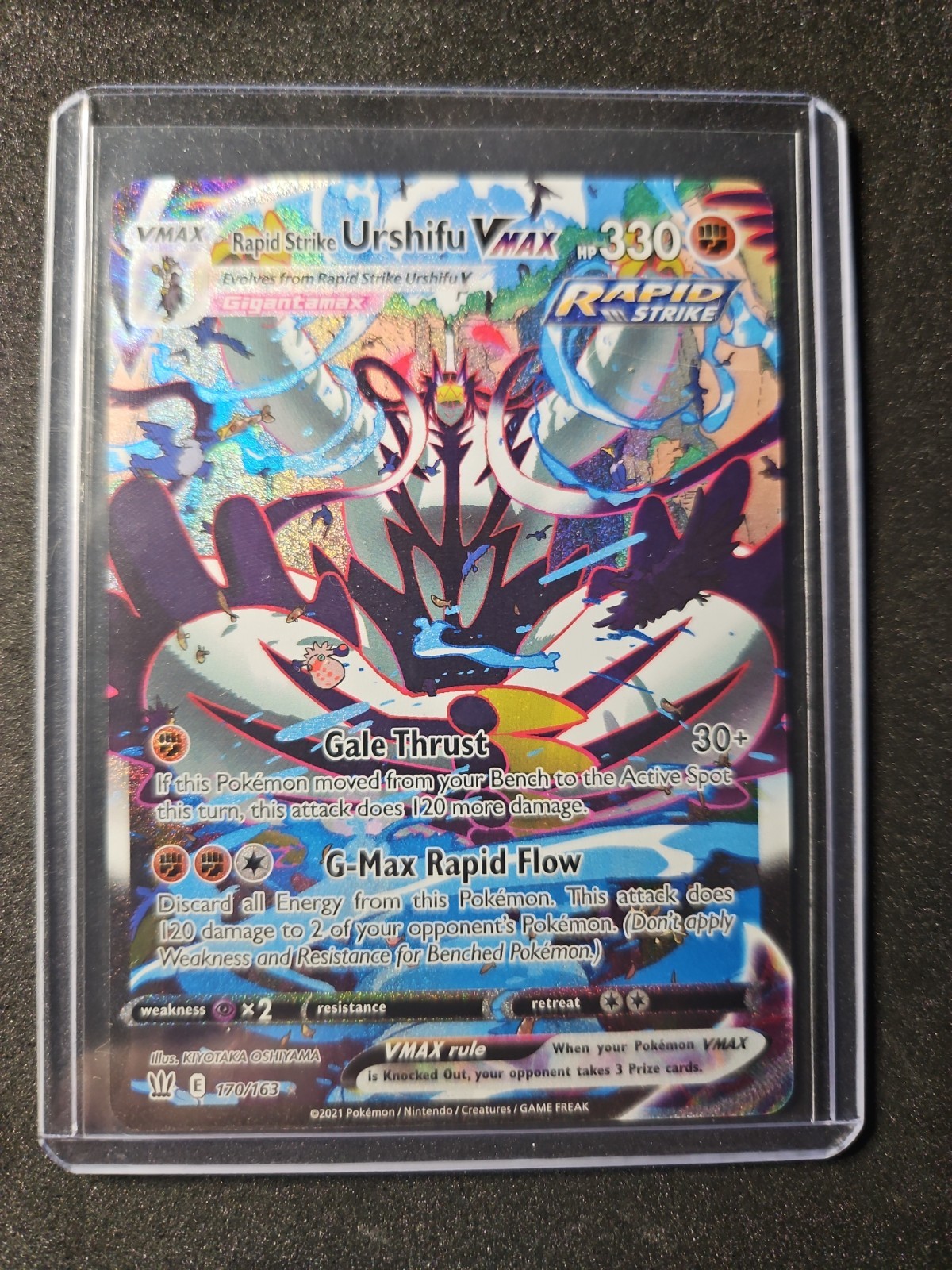 Rapid Strike Urshifu VMAX (Alternate Art Secret) 170/163 Swsh05: Battle...