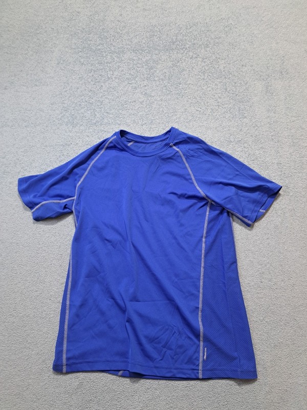 Adidas Climalite Short-Sleeve Performance T-Shirt Mens Size M Blue Round Neck