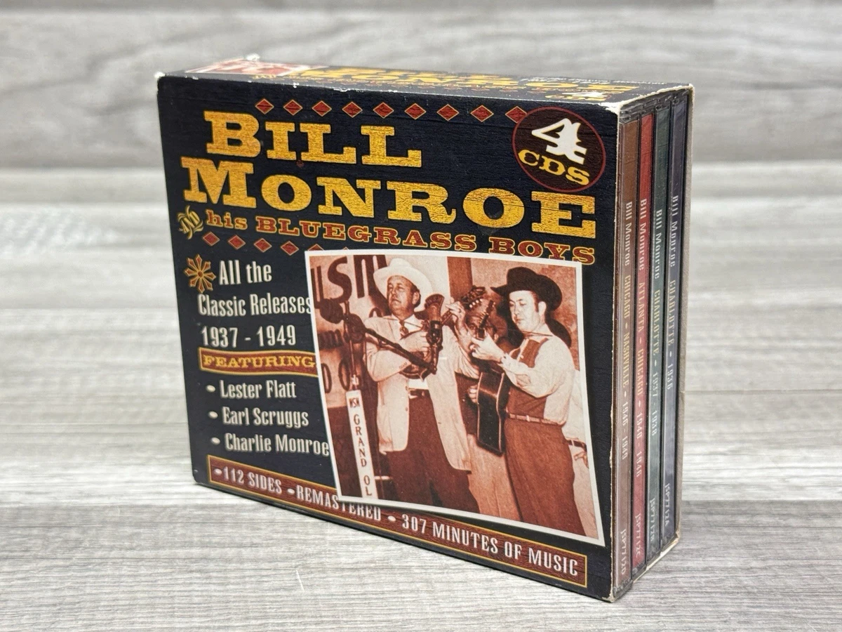 Bill Monroe 4CDDVD BOX Bear Family カントリー Bill Monroe Box set: Blue Grass 1950-1958 (4-CD Deluxe Box Set
